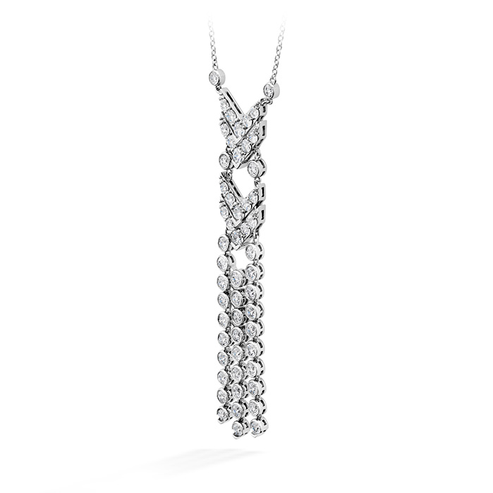 6.55 ctw. Triplicity Fringe Necklace in 18K White Gold