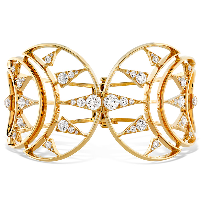 4.72 ctw. Triplicity Golden Cuff in 18K Yellow Gold