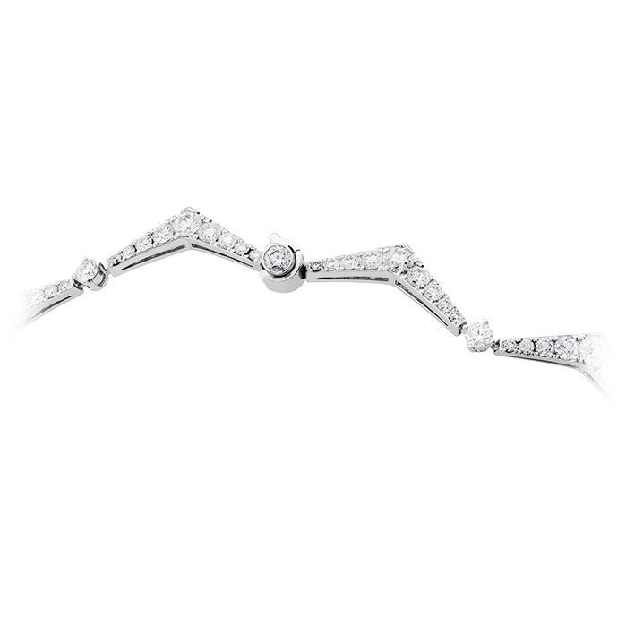 12.75 ctw. Triplicity Pointed Line Necklace in 18K White Gold
