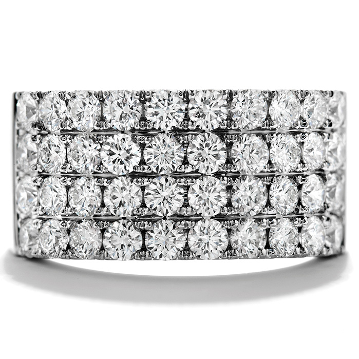 1.95 ctw. Truly Classic Four-Row Right Hand Ring in 18K White Gold