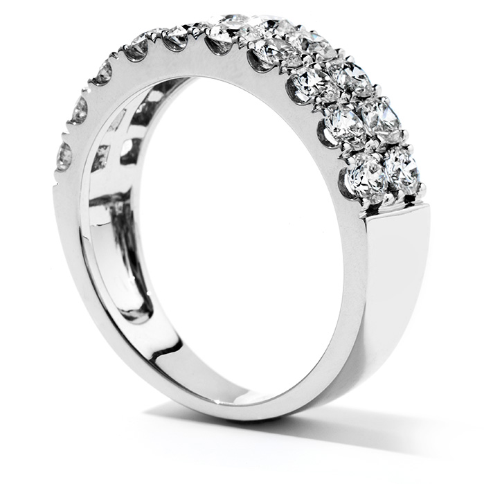 1.5 ctw. Truly Classic Double-Row Wedding Band in 18K White Gold